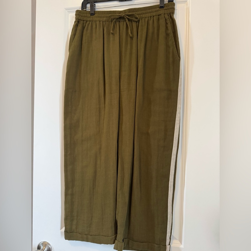 Mes Demoiselles Khaki Women’s Athletic Ankle Length Pants